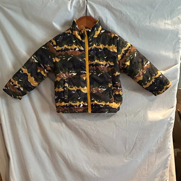 Swiss Tech Boys 2T 4-in-1 Yellow Blue Camo Fall Winter Spring Jacket - Picture 6 of 9